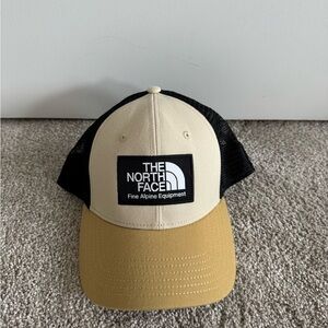 The North Face Beige, Black & Mustard Yellow Trucker Cap